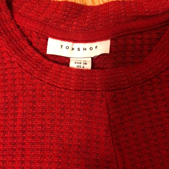 Knit red Topshop top - Picture 2 of 4